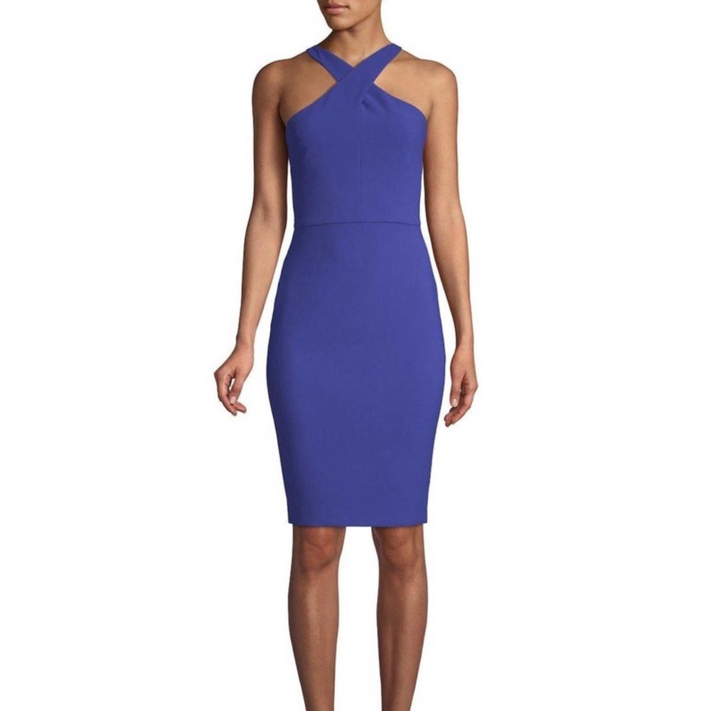 LIKELY New $188 blue Carolyn Sheath Dress sz 2  Small midi dress